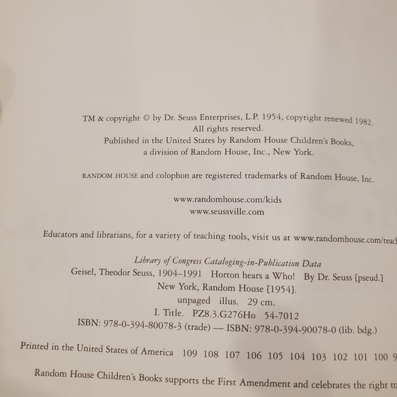 Dr. Seuss Books  Horton Hears a Who ,Hark a Shark  and A whale of a Tale - Picture 7 of 10